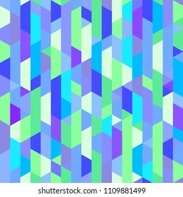 Multicolored pattern with planes and triangles. Seamless mosaic texture. Geometric wallpaper of the surface. Bright colors. Print for polygraphy, posters, t-shirts and textiles