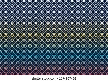 Multicolored pattern There are many shapes, beautiful, modern