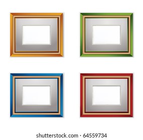 mehrfarbiger Fotorahmen.