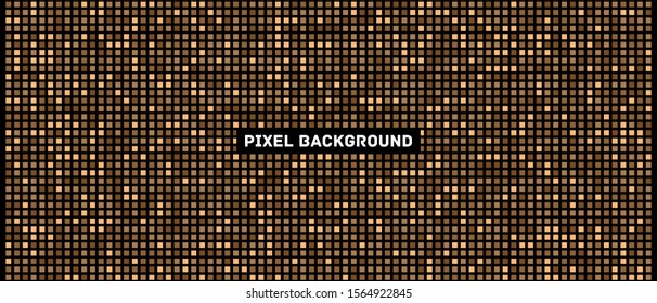 Multi-colored pixel mosaic vector background