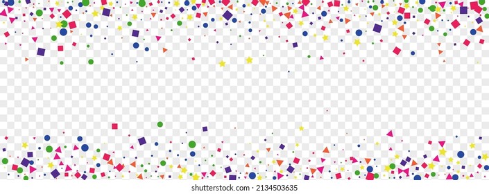 Multicolored Polka Background Transparent Vector. Element Happiness Design. Colorful Abstract. Bright Geometric Shrovetide. Circle Holiday Frame.