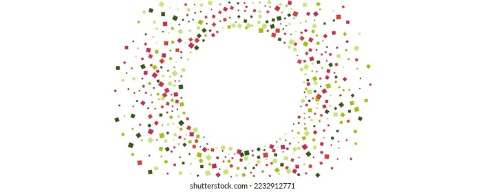 Multicolored Polka Background White Vector. Circle Fete Illustration. Colorful Decoration. Rainbow Round Happiness. Confetti Banner Card.