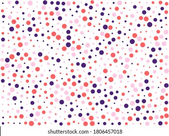 Multi-colored polka dot pattern. Background, texture, design for printing.