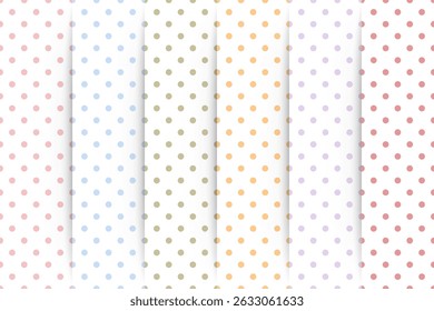 Arrière-plan harmonieux à pois multicolore 