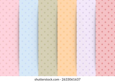 Arrière-plan harmonieux à pois multicolore 