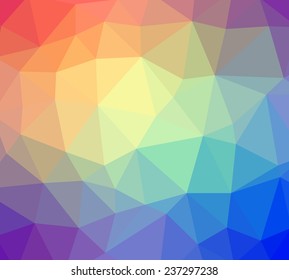 Multicolored polygonal background, template illustration