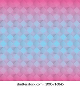 Multicolored polygonal pink abstract background with rhombuses.