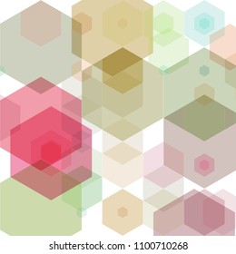 Multicolored polyhedra. Layout for advertising. Idea for business, interior