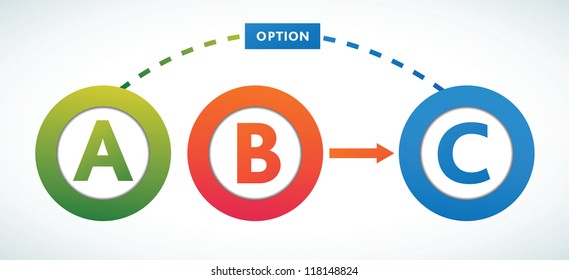 Multicolored presentation template with Circles directions and places for text