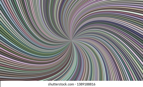 Multicolored psychedelic abstract spiral burst stripe background - vector graphic design