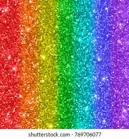 Multicolored rainbow glitter background. Vector