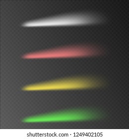 Multicolored rays on a transparent background, vector background, EPS10