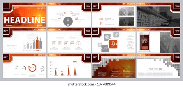 Multicolored, red, elements for infographics on a white background.The best set of presentation templates.Presentation,leaflet and flyer,corporate report, marketing,advertising,supernova,annual report