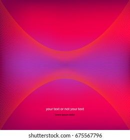 Multicolored red lines on red-violet mesh color gradient