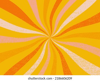 Multicolored retro grunge texture in spiral and swirling position.