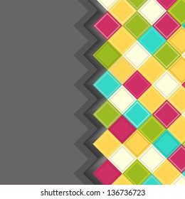Multicolored rhombus background