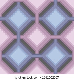 Multicolored rhombuses seamless pattern in retro style. Stock vector illustraion for web, print, scrapbooking, wrapping paper, textiles, background and wallpaper.
