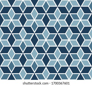 Multicolored rhombuses seamless pattern in retro style. Stock illustraion for web, print, scrapbooking, wrapping paper, textiles, background and wallpaper.