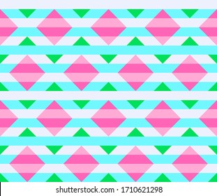 Los rombos multicolores utilizan un patrón impecable en estilo retro. Iluminación vectorial de material para la web, la impresión, la rayado, el papel envolvente, los textiles, el fondo y el papel pintado.
