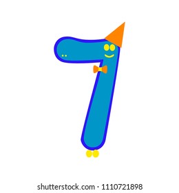 Multi-colored ridiculous figures, festive design, vector