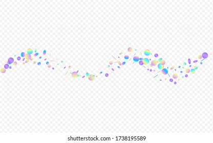 Multicolored Round Christmas Transparent Background. Magic Flying Splash Postcard. Festival Backdrop. Unicorn Happy Illustration.