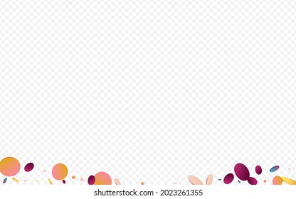 Multicolored Round Independence Purple Background. Hologram Invitation Dot Pattern. Decoration Wallpaper. Magic Vector Texture.