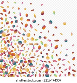 Invitación redonda multicolor Fondo transparente. Tarjeta de bienvenida Gradient FallingFestive. Postales De Decoración. Colorido y feliz fondo.