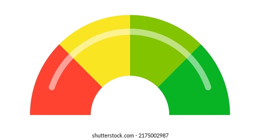 Multicolored round scale. Vector illustration