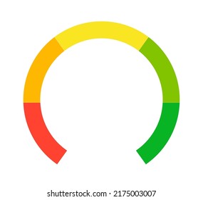 Multicolored round scale. Vector illustration