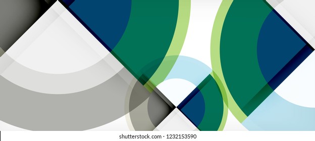 Fondo abstracto de formas redondeadas multicolores, ilustración vectorial