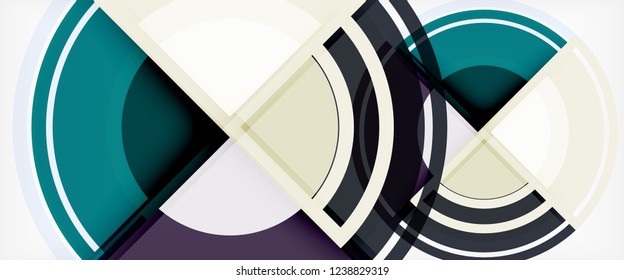 Fondo abstracto de formas redondeadas multicolores, ilustración vectorial