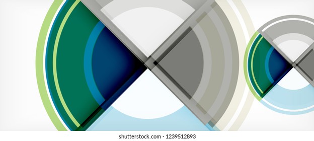 Multicolored round shapes abstract background, vector illustration