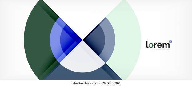 Fondo abstracto de formas redondeadas multicolores, ilustración vectorial