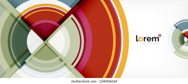 Fondo abstracto de formas redondeadas multicolores, ilustración vectorial