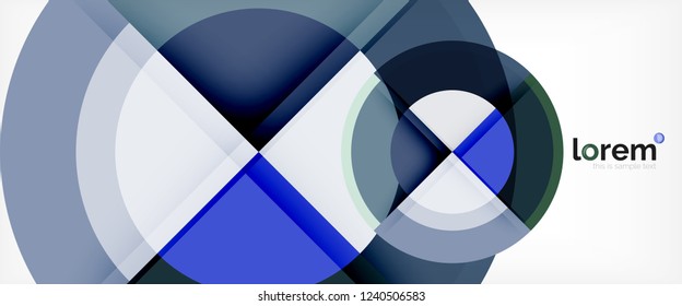 mehrfarbige runde Formen abstrakter Hintergrund, Vektorgrafik