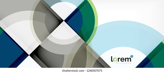 Multicolored round shapes abstract background, vector illustration