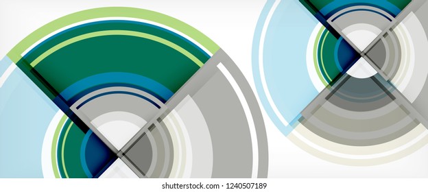 Multicolored round shapes abstract background, vector illustration