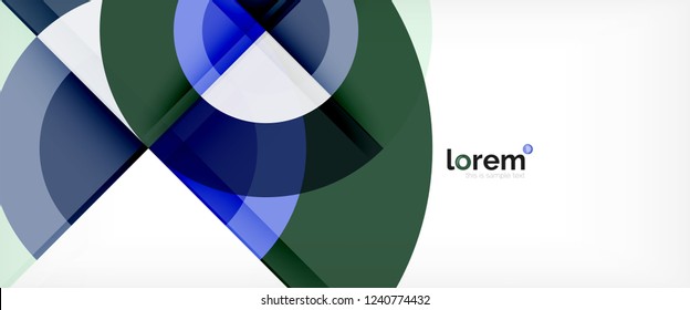 Fondo abstracto de formas redondeadas multicolores, ilustración vectorial