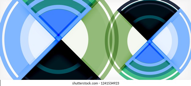 Multicolored round shapes abstract background, vector illustration