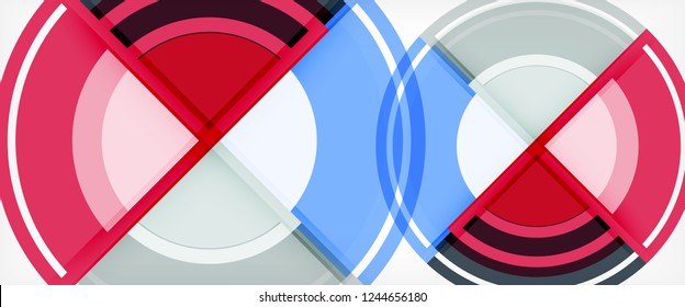 Fondo abstracto de formas redondeadas multicolores, ilustración vectorial