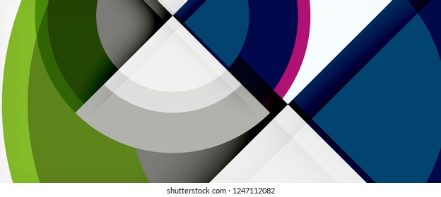 Multicolored round shapes abstract background, vector illustration