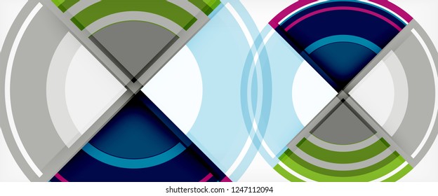 mehrfarbige runde Formen abstrakter Hintergrund, Vektorgrafik