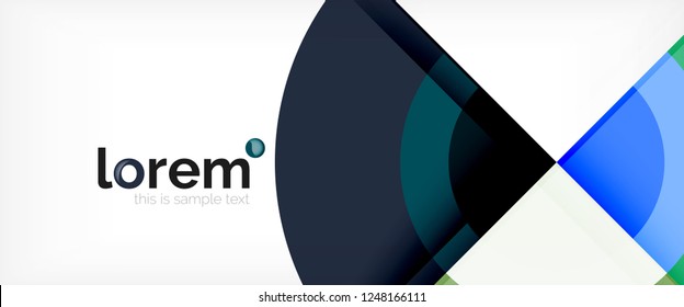 Multicolored round shapes abstract background, vector illustration