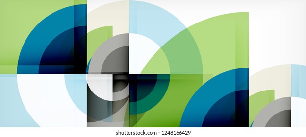 Fondo abstracto de formas redondeadas multicolores, ilustración vectorial