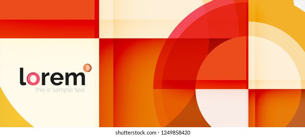 Fondo abstracto de formas redondeadas multicolores, ilustración vectorial