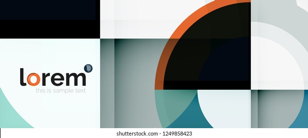mehrfarbige runde Formen abstrakter Hintergrund, Vektorgrafik