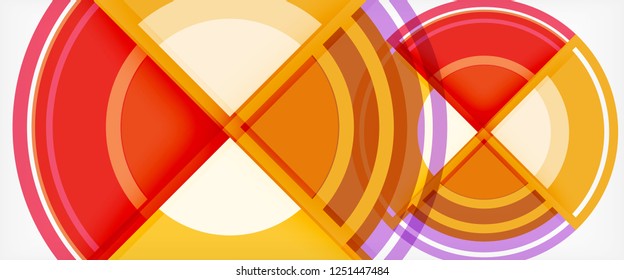Fondo abstracto de formas redondeadas multicolores, ilustración vectorial