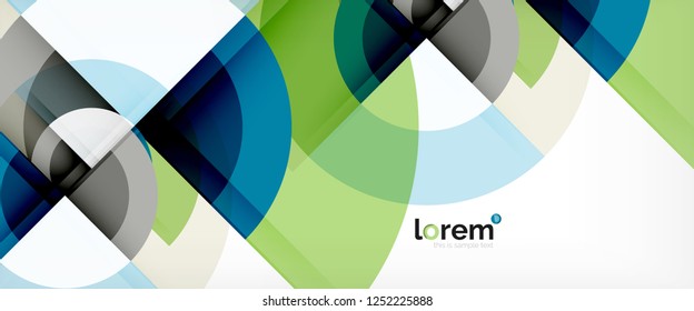 Fondo abstracto de formas redondeadas multicolores, ilustración vectorial