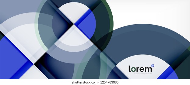 Multicolored round shapes abstract background, vector illustration