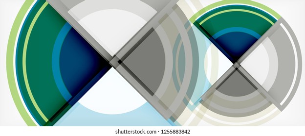 Multicolored round shapes abstract background, vector illustration